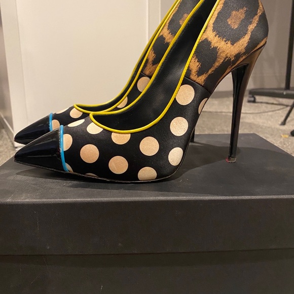 Giuseppe Zanotti Half Polka Dot Half Leopard Pump - Picture 5 of 10
